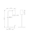 SAL NEGRO * SOBREMESA GU10 PEQUEÑO NEGRO